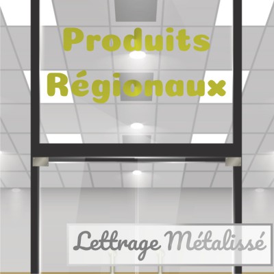 Lettrage adhésif métal