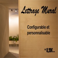 lettre decorative mur