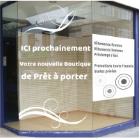 Lettrage adhesif vitrine