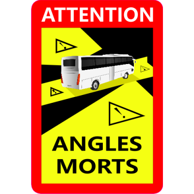 Autocollant Angles Morts Bus