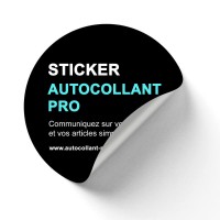 Stickers ronds personnalisé, Autocollant rond