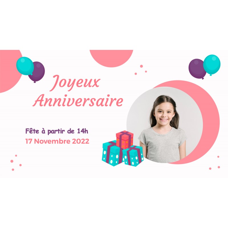 Banderole Joyeux Anniversaire Bannière D'anniversaire Pour La