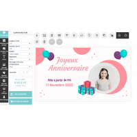 Banderole Joyeux Anniversaire personnalisée 440g