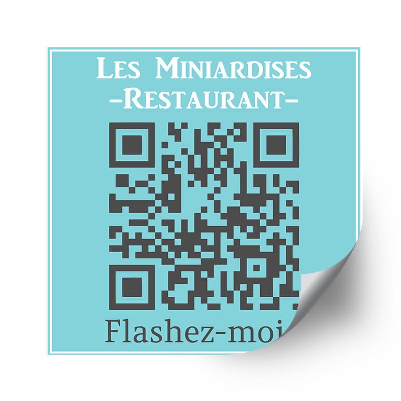 Sticker personnalisé carré